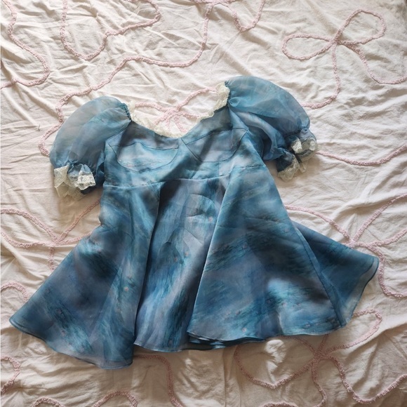 Selkie 2023 Monet Giverny Waterlilies Parliment Dress - Picture 1 of 10